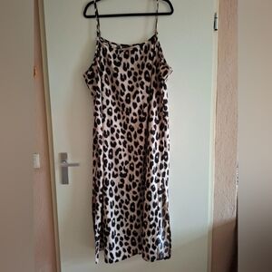 Leopard Print Midi Dress